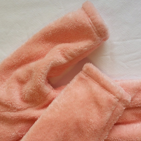 NEW lc waikiki fluffy peach kitten bunting suit 6-9 months baby girl - Picture 4 of 10